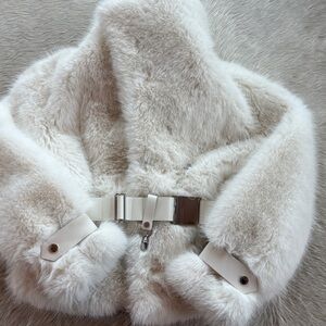 RUDSAK Cream Teddy Jacket with Belt
